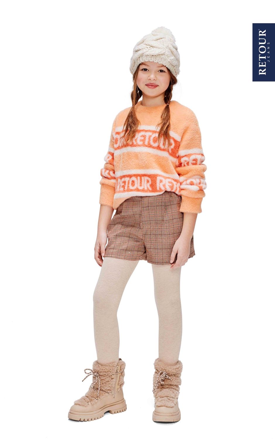 Retour - Linda GIRLS SHORTS coconut