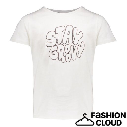 Geisha  T-shirt Stay Groovy  000010 - off-white/bronze 42636K-24
