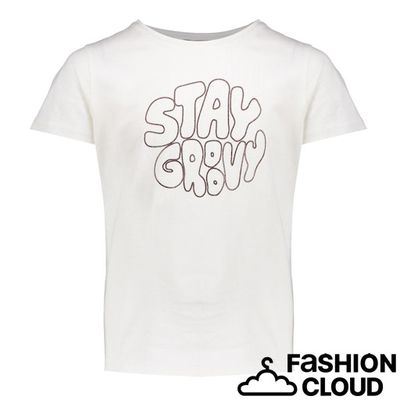 Geisha  T-shirt Stay Groovy  000010 - off-white/bronze 42636K-24