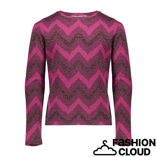 Geisha  Top zig zag lurex  000445 - fuchsia/burgundy 42668K-20