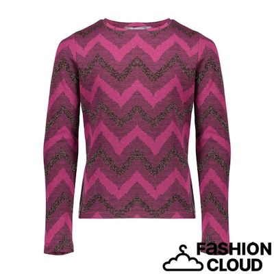 Geisha  Top zig zag lurex  000445 - fuchsia/burgundy 42668K-20