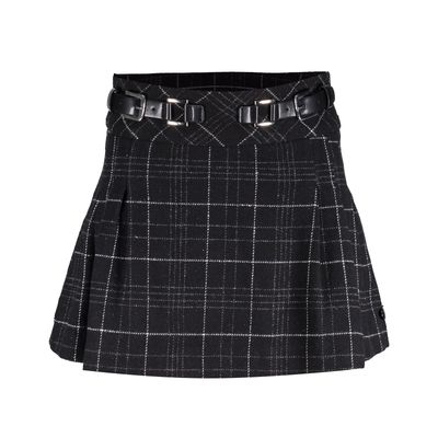 Frankie &amp; Liberty Puck Skirt CHECK BLACK/OFF WHITE FL24714