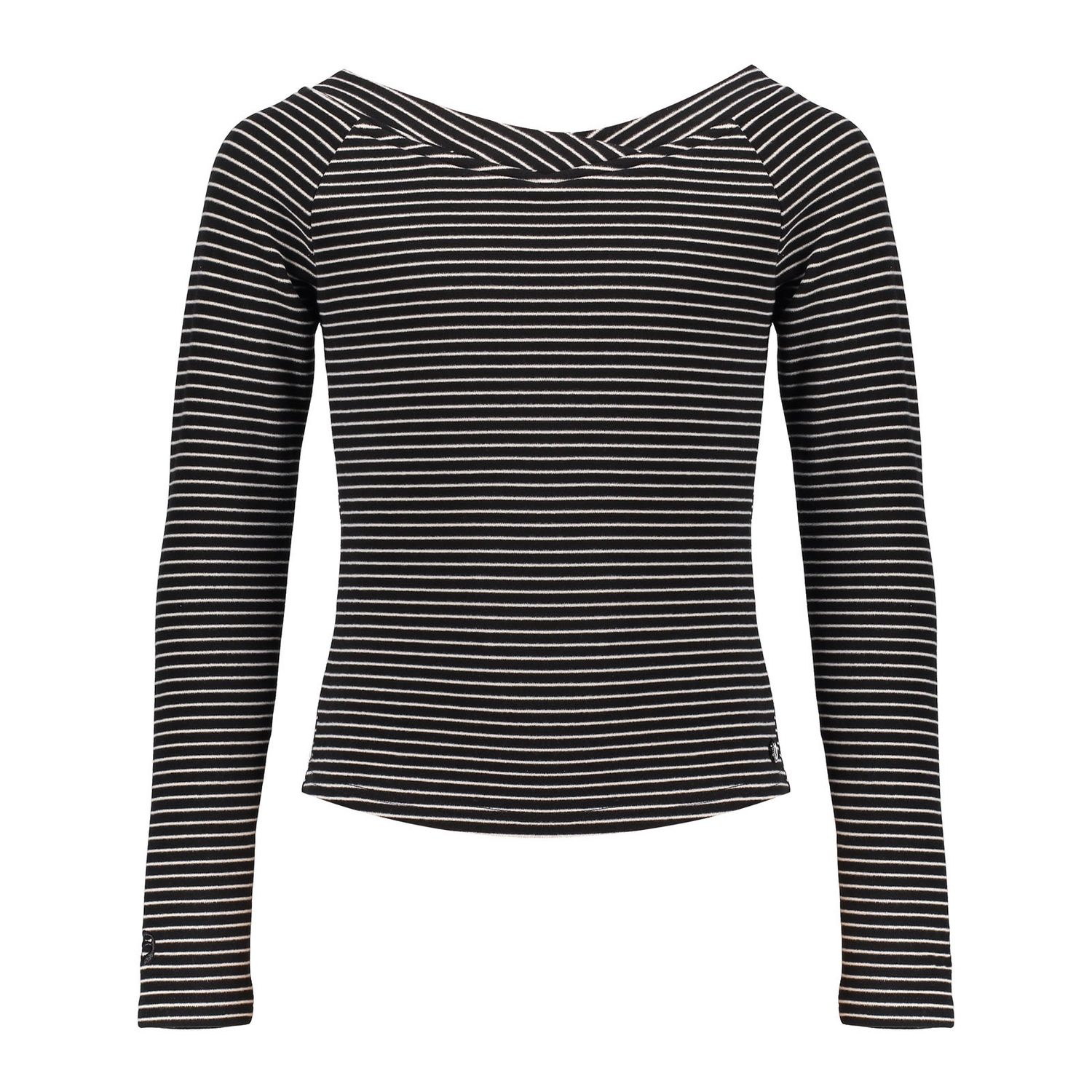 Frankie &amp; Liberty Puck Sweatshirt STRIPES OFF WHITE BLACK FL24721