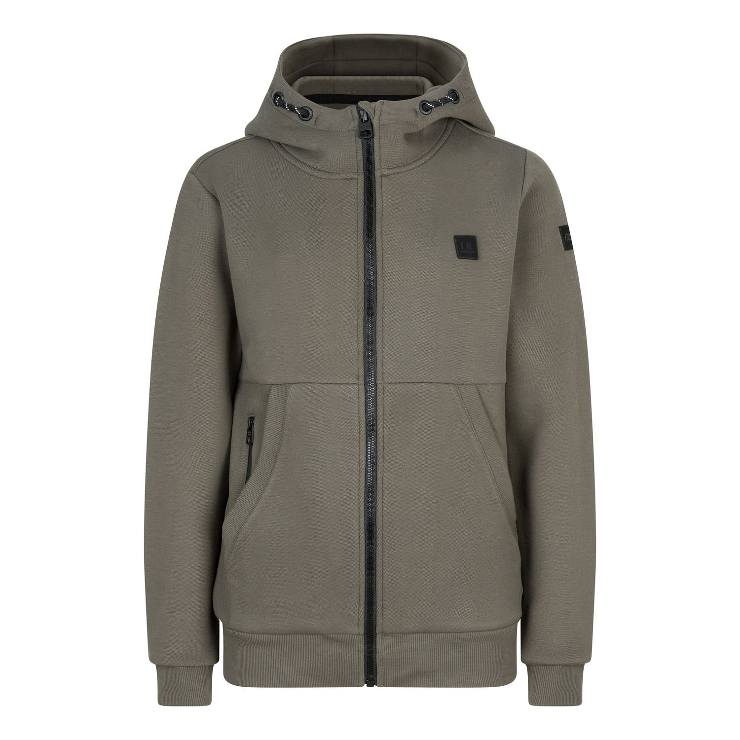 Indian Blue Jeans Hooded Zipper Jacket Scuba Grey 960070