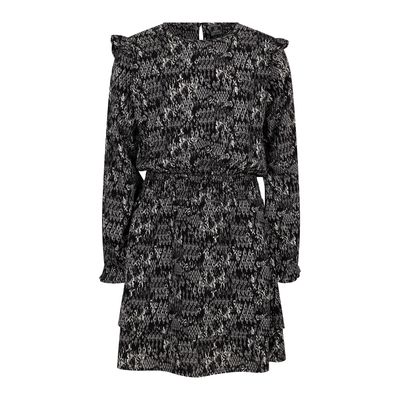 Indian Blue Jeans Dress Afrika Print Black 970081