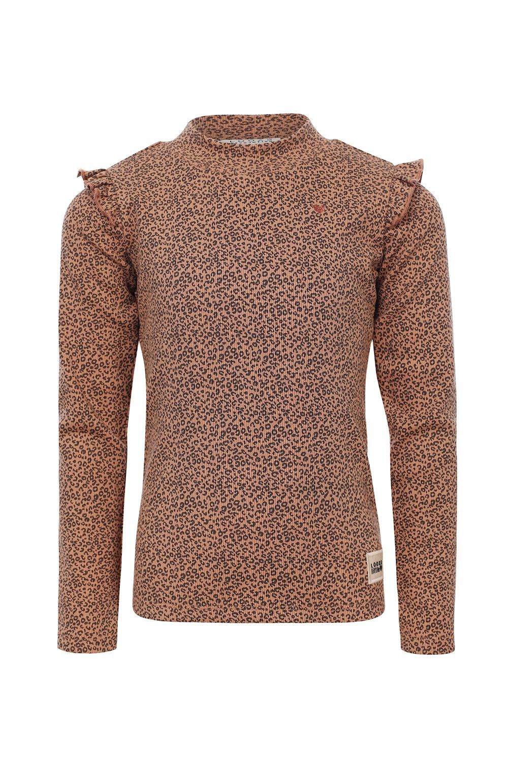 LOOXS Little  - Little animal rib tee l/s MINI LEOPARD
