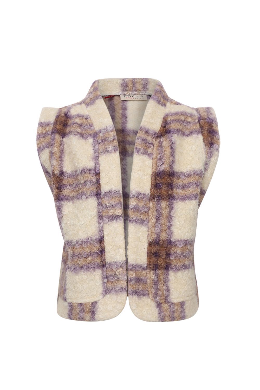 Looxs Little - Little check gilet Purple check
