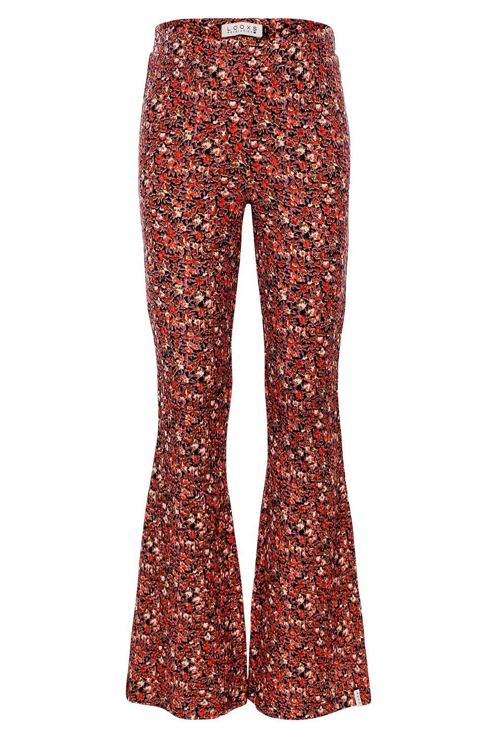 LOOXS Little  - Little crinkle flare pants Mini wildflower