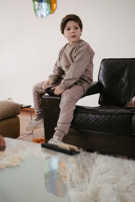 Levv Jongens Broek PEERLW241 Dark Taupe