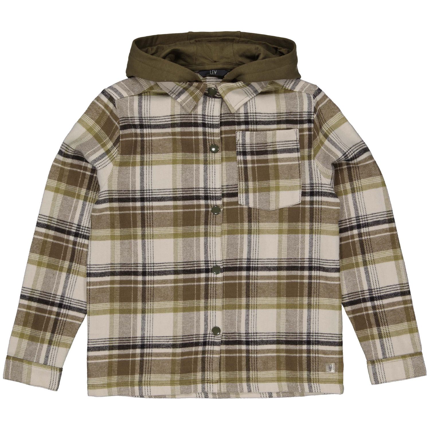 Levv Shirt Jongen NIGELLW241 Yarn dye black check