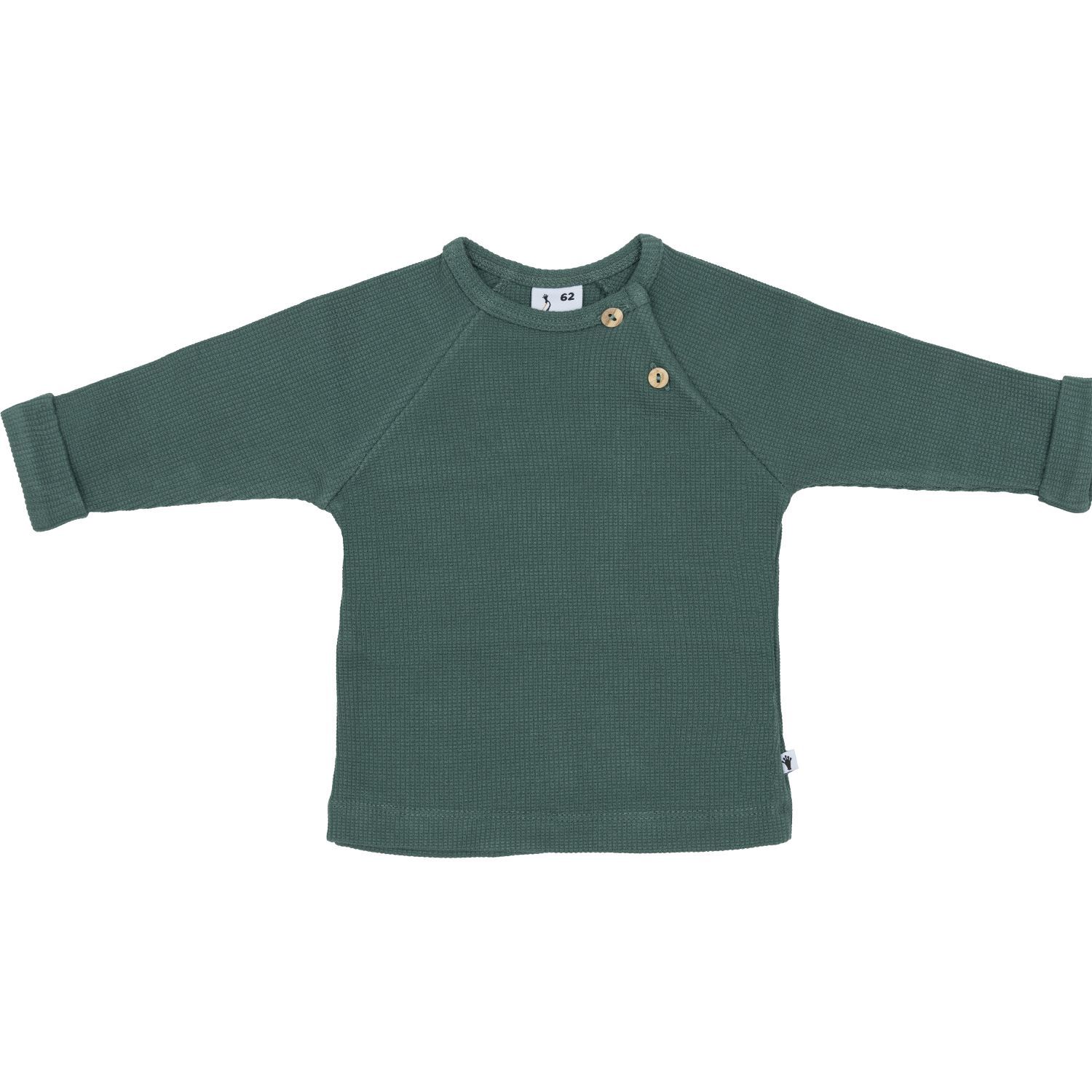 Klein Baby Shirt Raglan Waffle Posy Green KC250