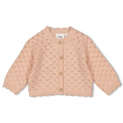 Feetje Vestje gebreid - Little Rosebud l.Roze 51300496