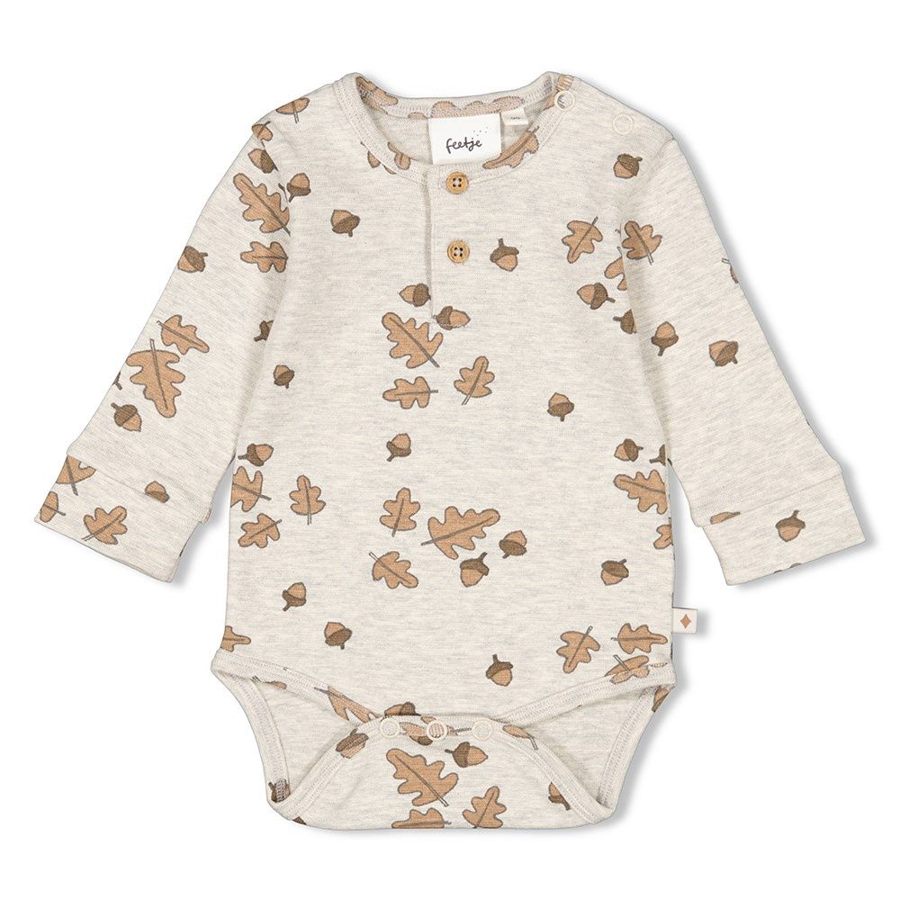 Feetje Romper AOP - Acorn Grijs melange 50200223