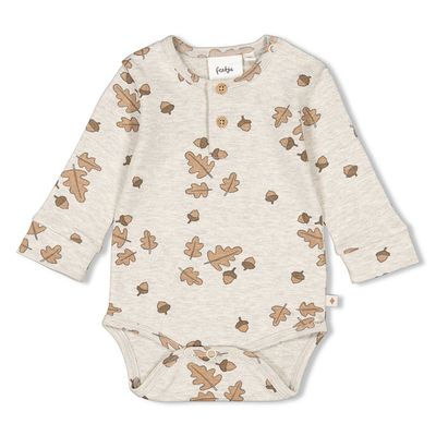 Feetje Romper AOP - Acorn Grijs melange 50200223