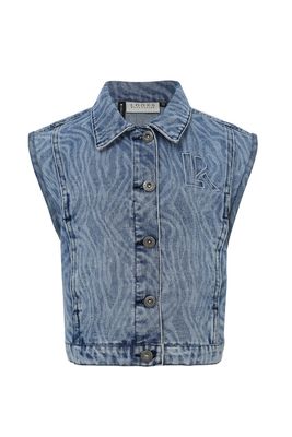 Looxs - 10sixteen Denim waistcoat royal blue denim