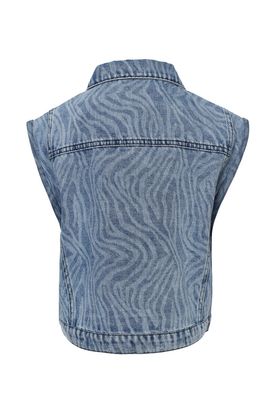 Looxs - 10sixteen Denim waistcoat royal blue denim