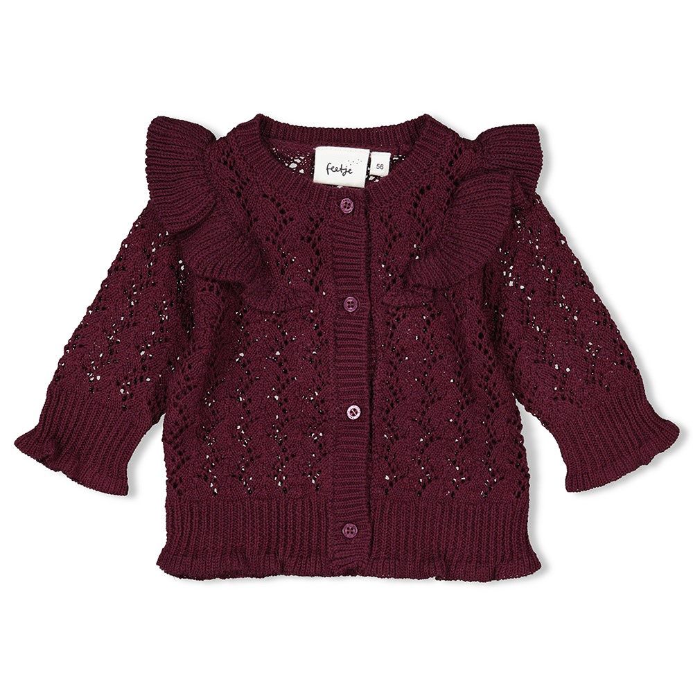 Feetje Vestje gebreid - Blooming Meadow Wijn 51300499