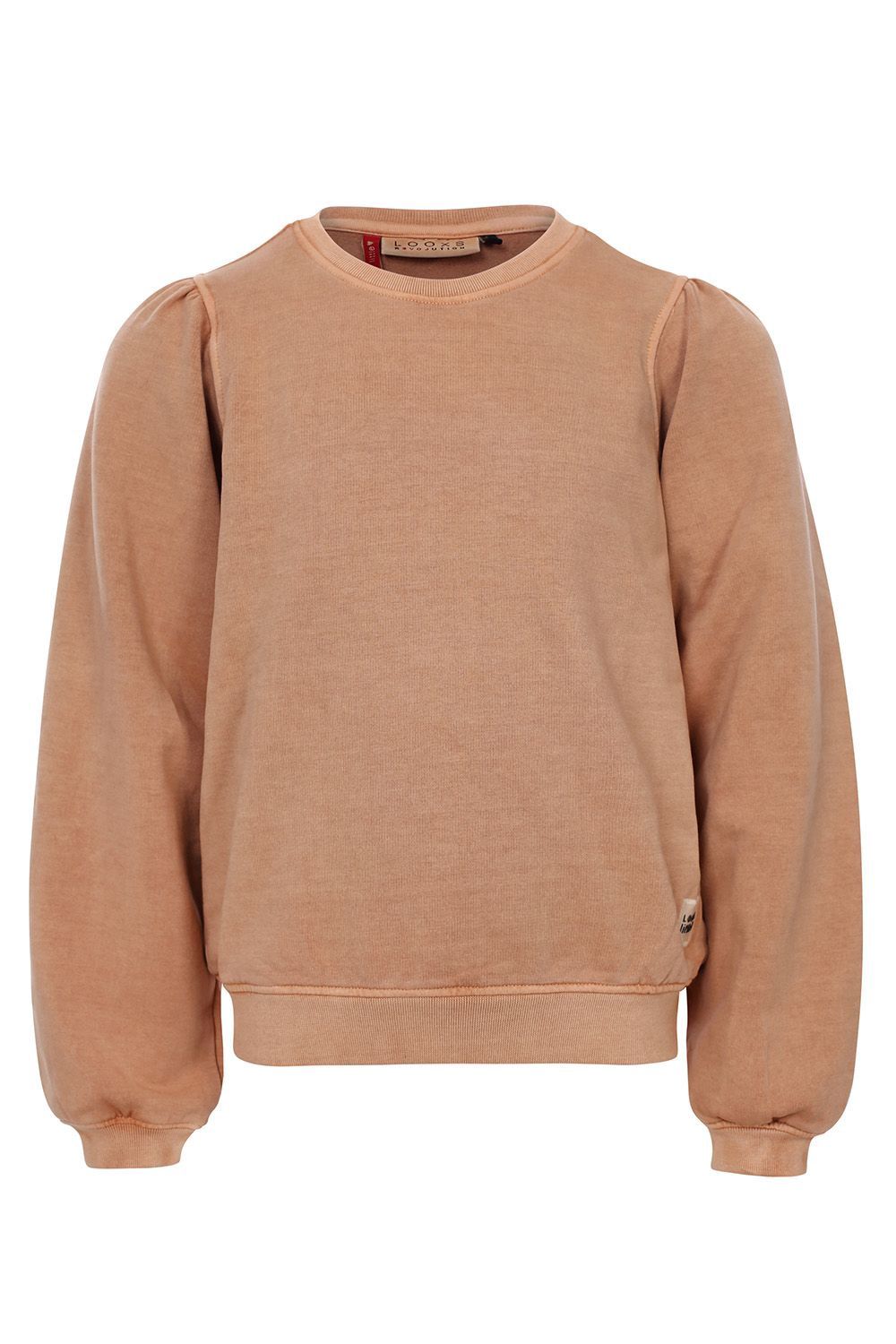Little Looxs - Little garment dye sweater Orange earth