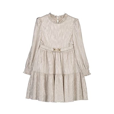 Abel &amp; Lula  Pleated knit dress            Golden     5534
