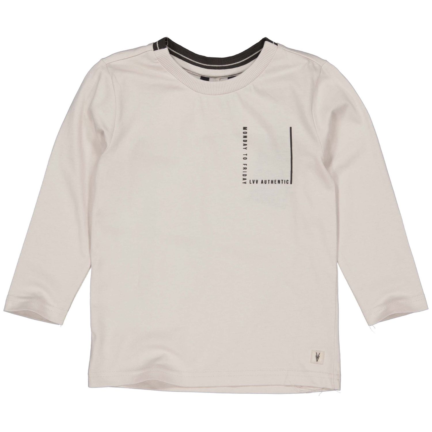 Levv Jongens Shirt PADDONLW242 Soft Grey