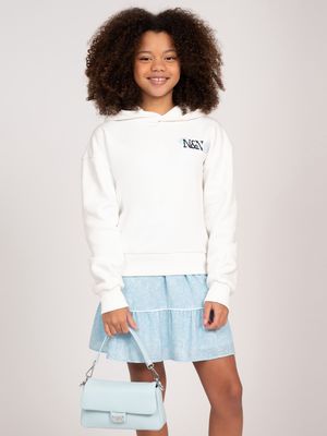Nik &amp; Nik - Lacie Hoodie Off White/Sky Blue