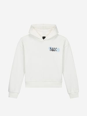 Nik &amp; Nik - Lacie Hoodie Off White/Sky Blue