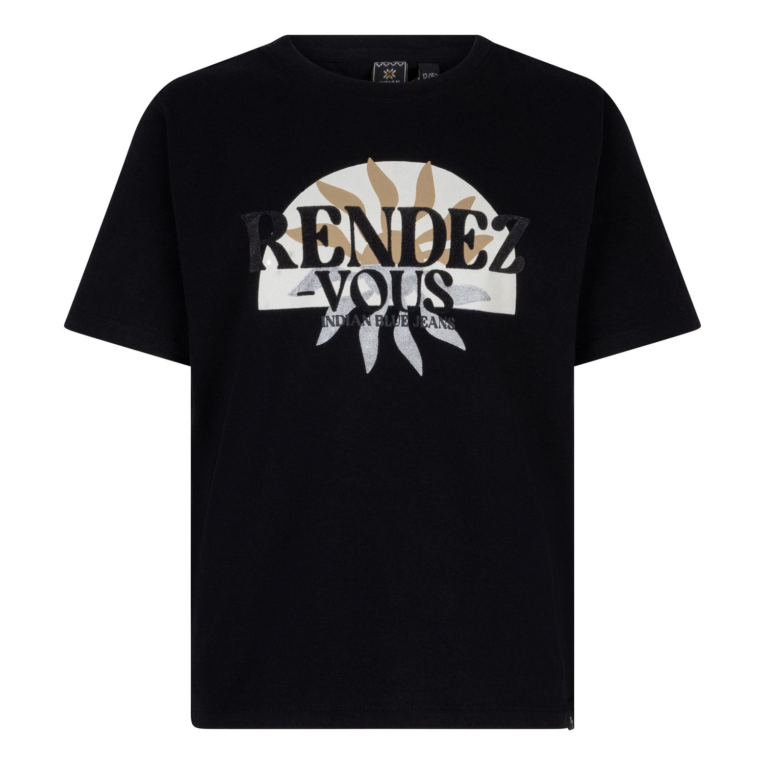 Indian Blue Jeans T-shirt Rendez Vous Black 970058