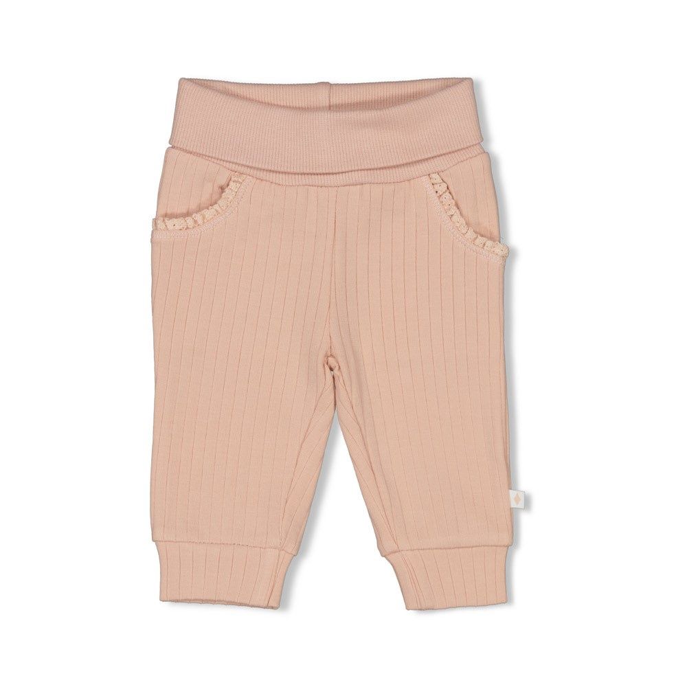 Feetje Broek rib - Sweet Poppy Roze