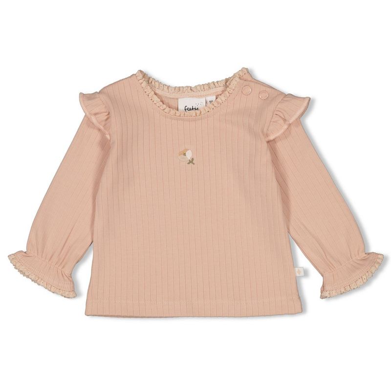 Feetje Longsleeve rib - Sweet Poppy Roze