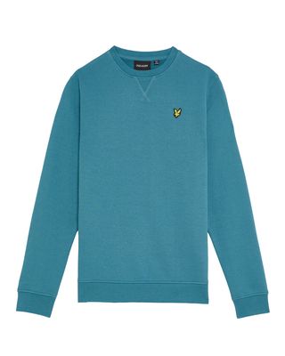 Lyle &amp; Scott Crew Neck Sweatshirt X579 Blue Storm