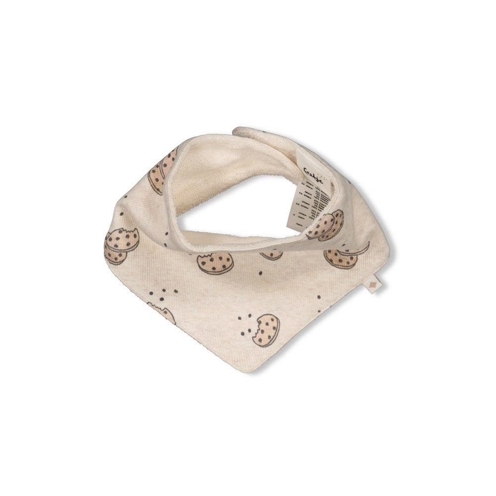 Feetje Sjaal AOP rib - Cute Cookie Wit