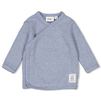 Feetje Overslagshirt rib - Farm Life Blauw