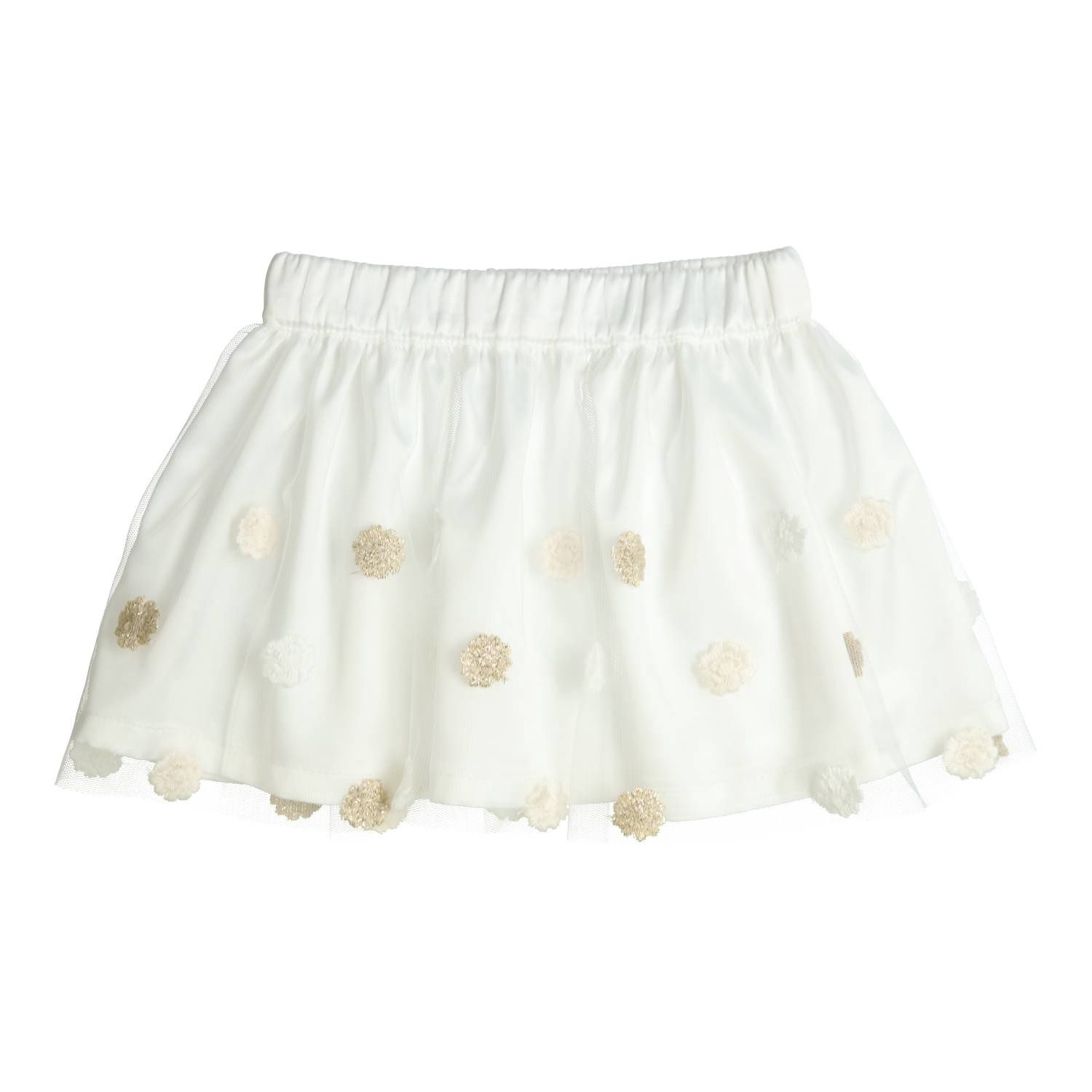 Gymp Skirt Bouquet Off White - Gold 430-5254-10