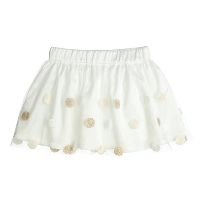 Gymp Skirt Bouquet Off White - Gold 430-5254-10