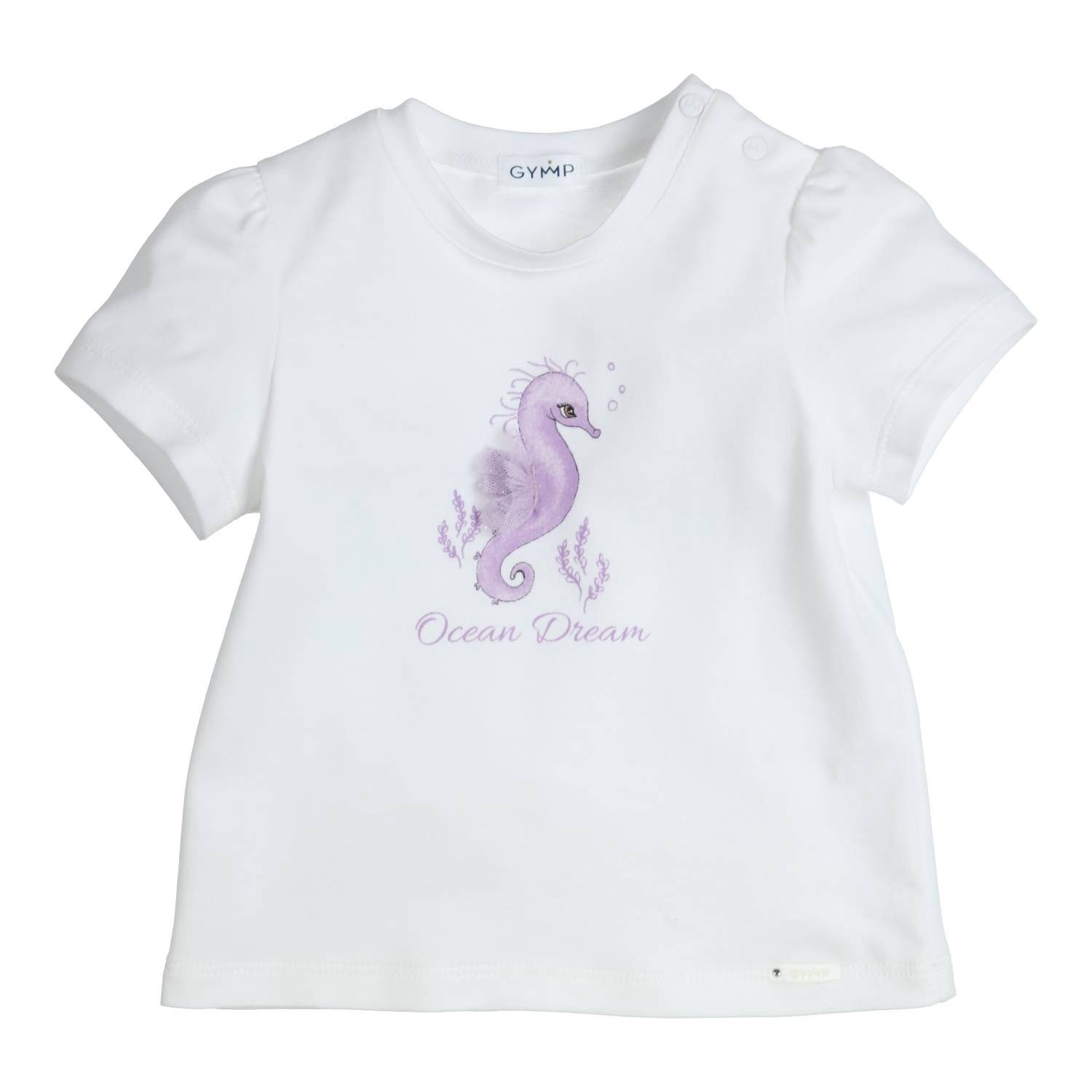 Gymp T-shirt Aerobic Ocean dream Lila White 353-5282-10