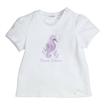 Gymp T-shirt Aerobic Ocean dream Lila White 353-5282-10