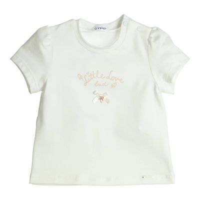 Gymp T-shirt Aerobic Little love bud White Off White 353-5401-10
