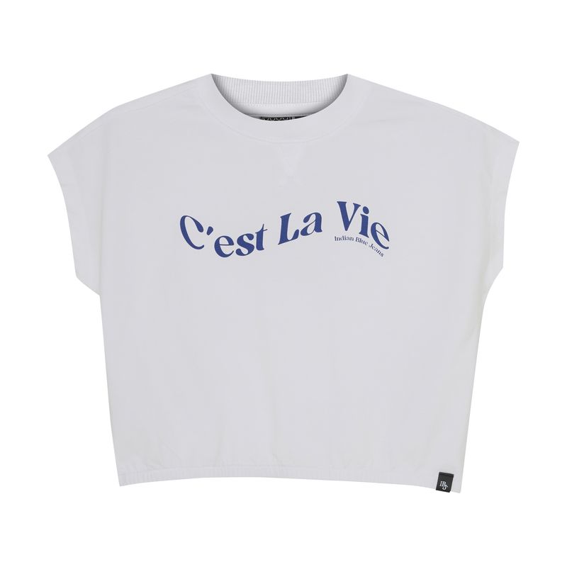 Indian Blue Jeans T-shirt Wide Cropped Cloud 970181