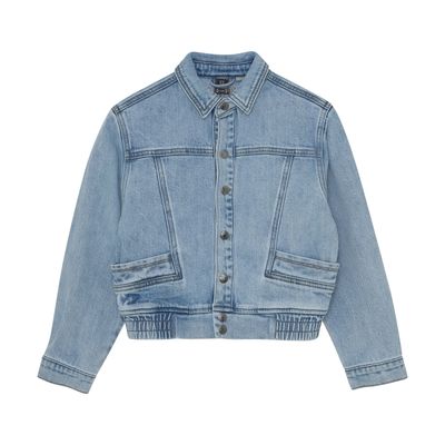 Indian Blue Jeans Denim Jacket Embroidery Light Denim Blue 970108