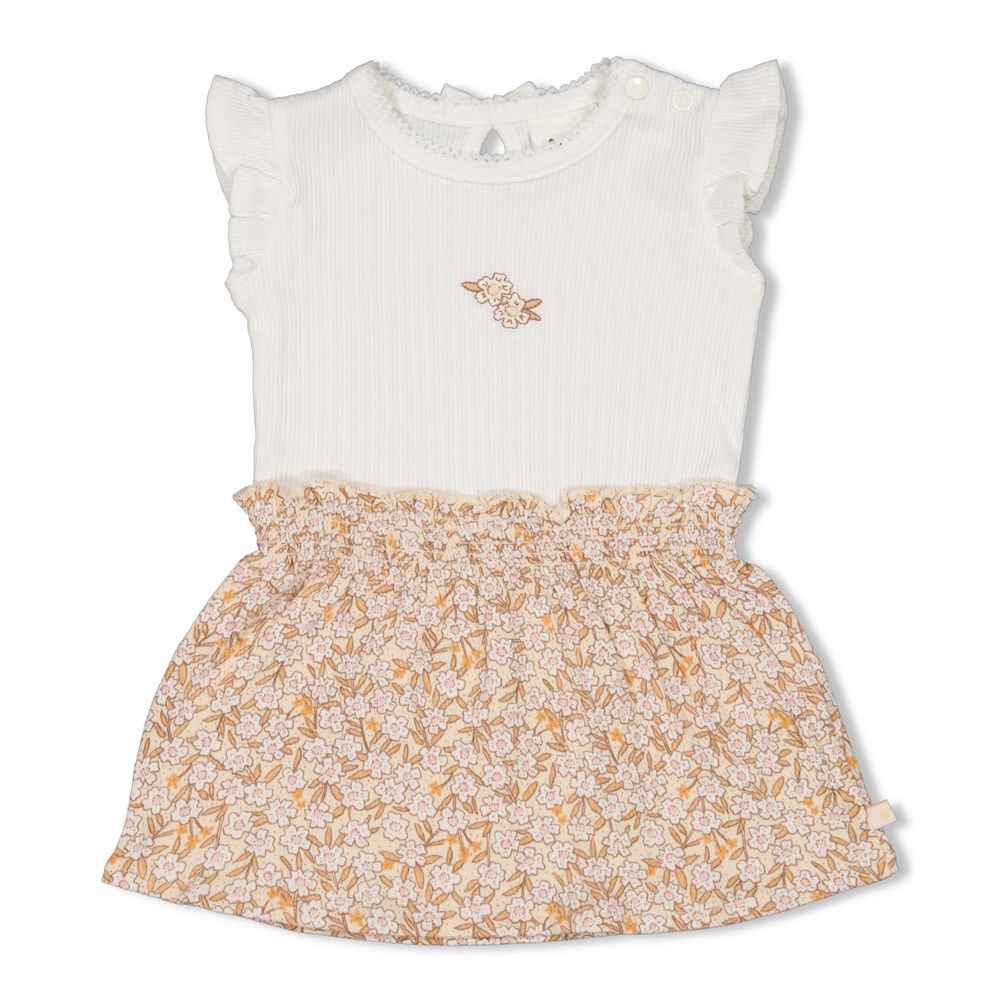 Feetje Jurk - Flower Field Wit