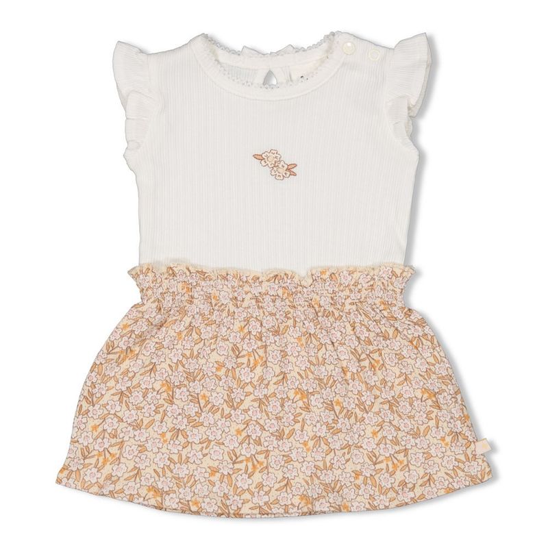 Feetje Jurk - Flower Field Wit