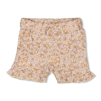 Feetje Short AOP - Flower Field Wit