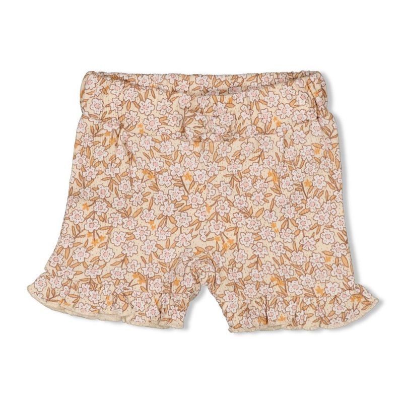 Feetje Short AOP - Flower Field Wit