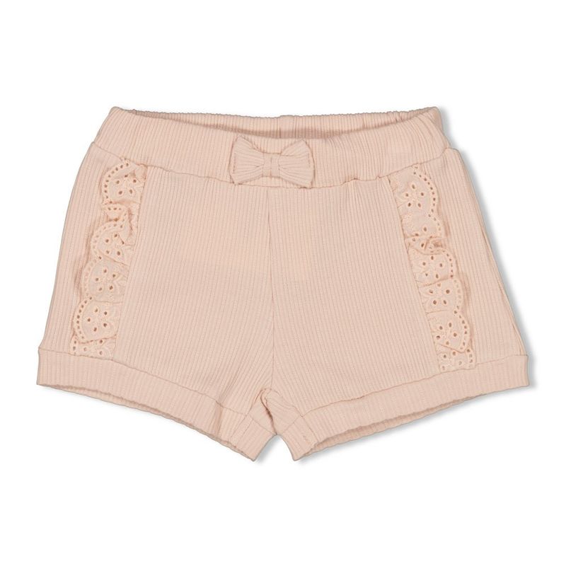 Feetje Short pointelle - Flower Field Roze