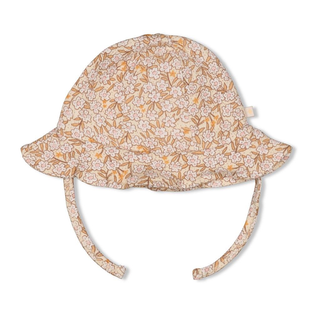 Feetje Zonnehoed AOP - Flower Field Wit