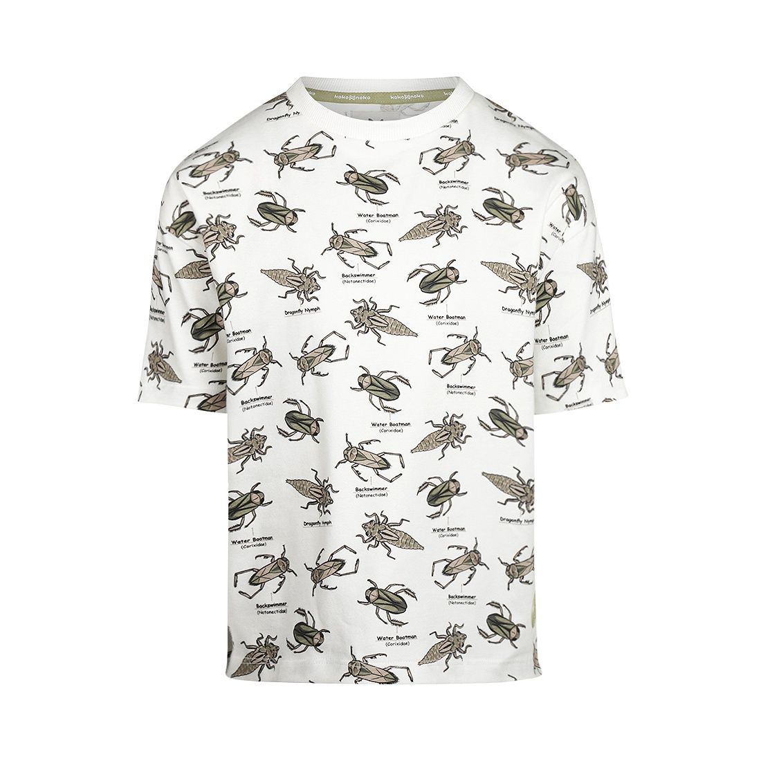 Koko Noko T-shirt ss loose fit dropped shoulder  Off white P54830-37