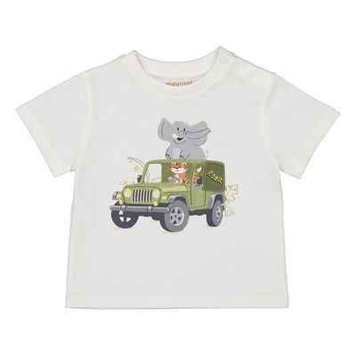 Mayoral Vehicle t-short s/s           1053 Wit