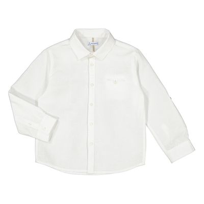 Mayoral Linen l/s shirt               3121 Wit