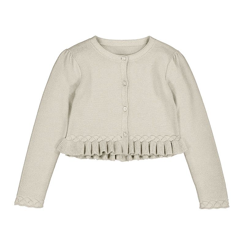 Mayoral Braid knit cardigan           3374 Beige