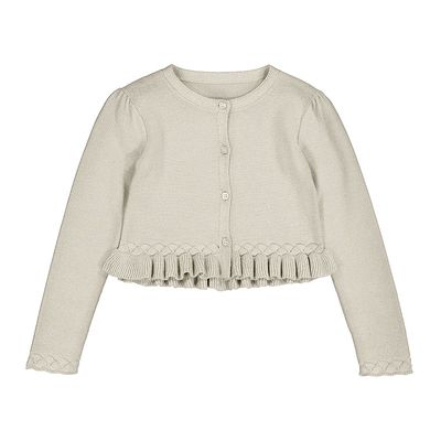 Mayoral Braid knit cardigan           3374 Beige